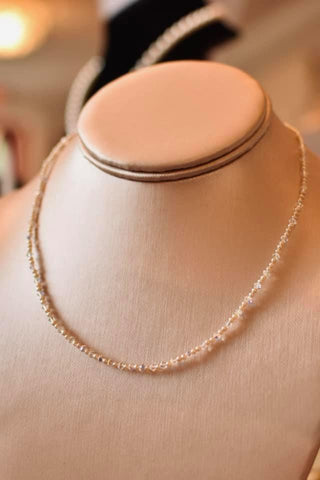 finished repair baby pearl necklace