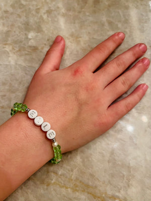 Kids’ Crystal & Pearl Birthday Bracelet