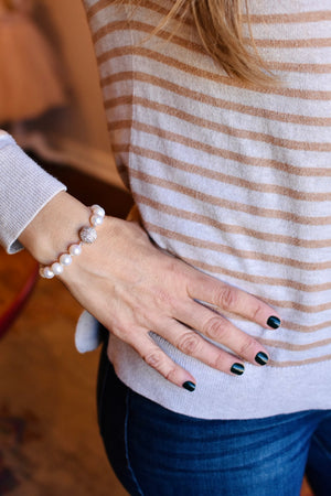 Signature Large Cultured Pearl Bracelet