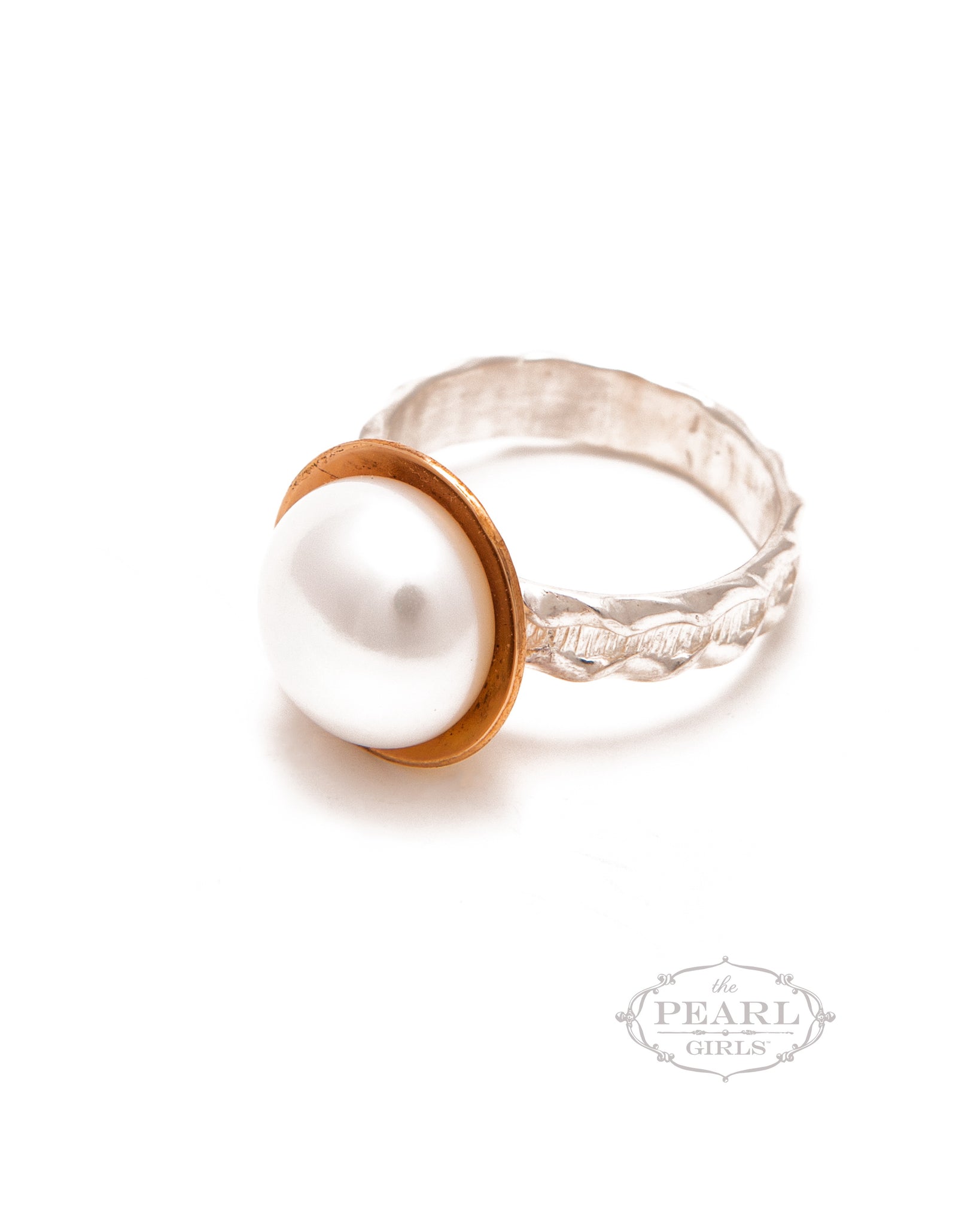 Big Pearl Ring by Sylvia Dawe