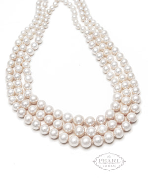 Graduated Pearl Necklace (Custom!)