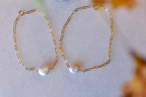 The Penny Coin Pearl Chain Bracelet & Necklace