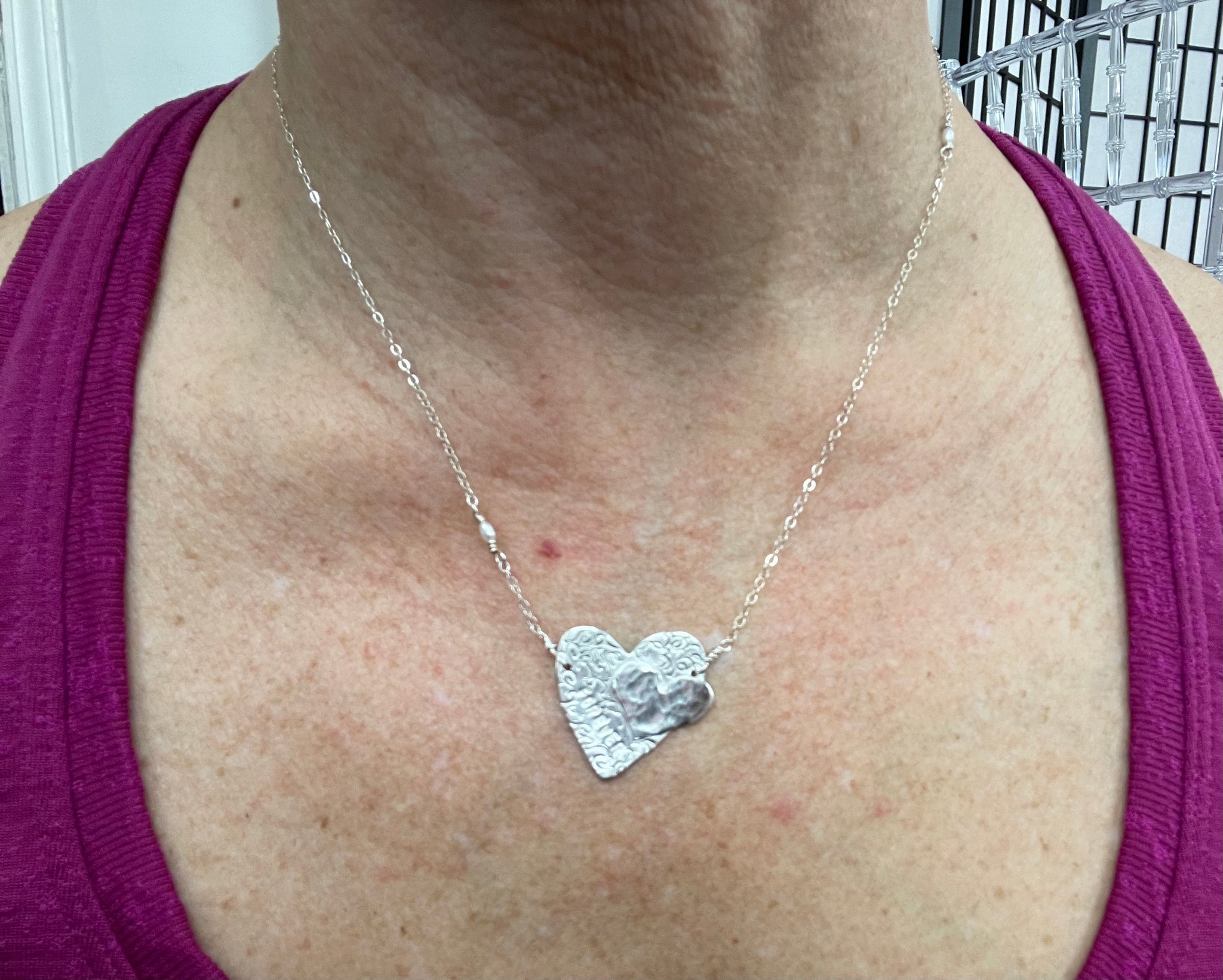 Forever Heart Necklace by Sylvia Dawe