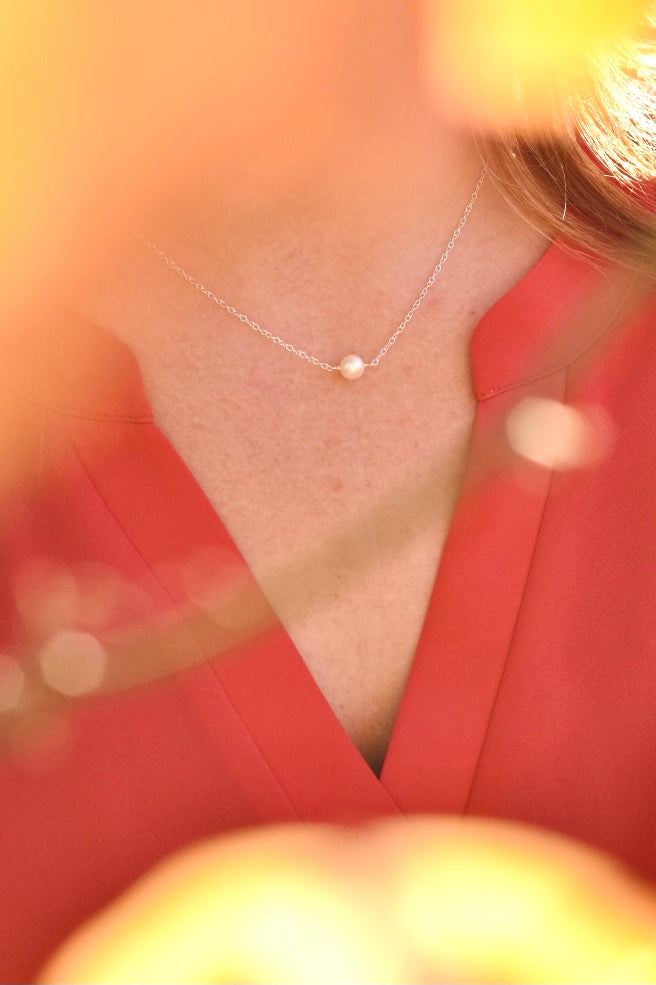 Single Pearl Necklace