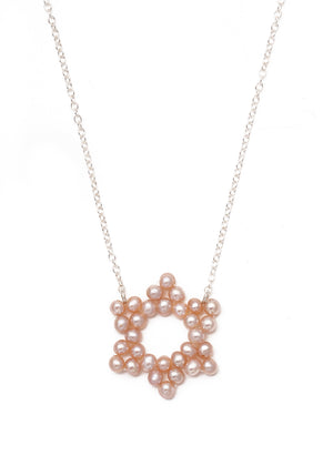 Star of David Pearl Necklace