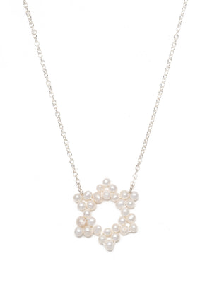 Star of David Pearl Necklace